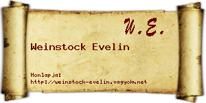 Weinstock Evelin névjegykártya